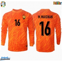 Frankrike Mike Maignan #16 Keeper Bortedrakt EM 2024 Langermet